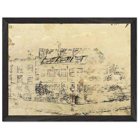 Vincent's Boarding House in Hackford Road, Brixton, London by Vincent van Gogh — Framed art print at Zephyeer