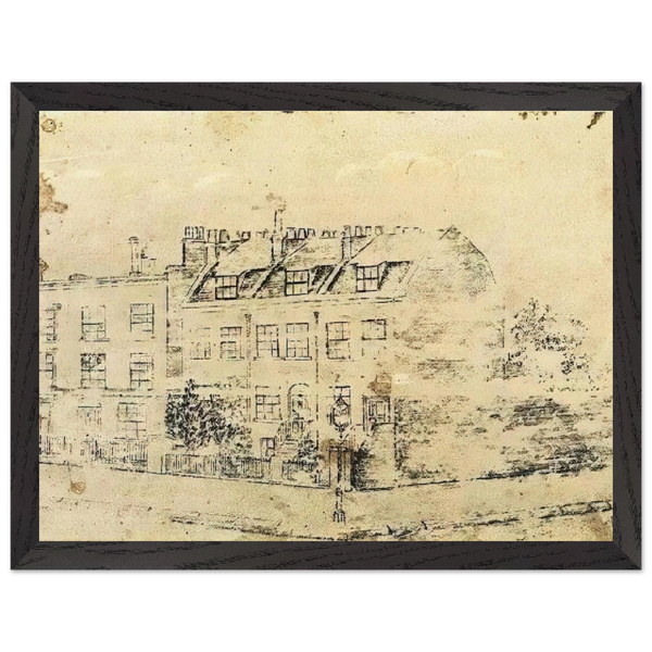 Vincent's Boarding House in Hackford Road, Brixton, London by Vincent van Gogh — Framed art print at Zephyeer