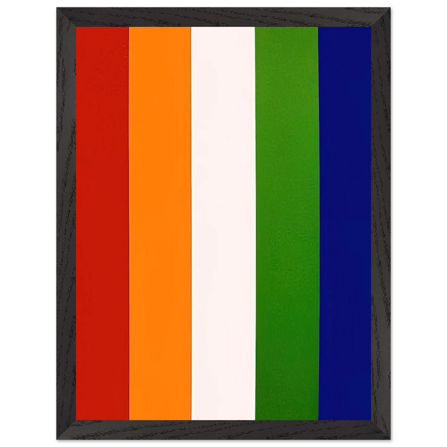 Red Orange White Green Blue by Ellsworth Kelly — Framed art print at Zephyeer