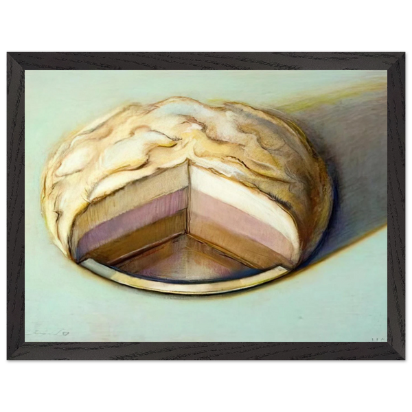 Neapolitan Meringue - 1999 by Wayne Thiebaud — Framed art print at Zephyeer