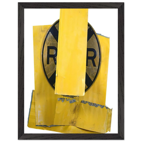 YELLOW VISOR GLUT 1989 by Robert Rauschenberg — Framed art print at Zephyeer
