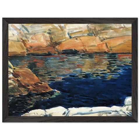 Looking into Beryl Pool by Childe Hassam — Framed art print at Zephyeer