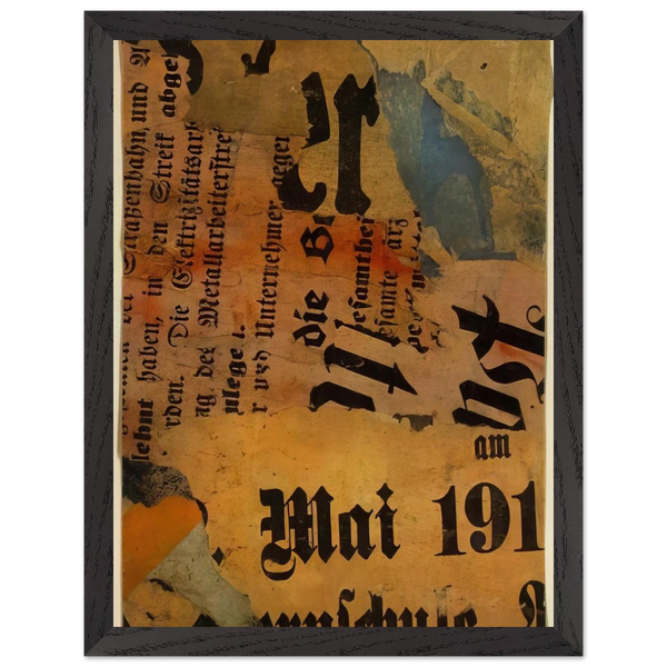 MAI 191 1919 by Kurt Schwitters — Framed art print at Zephyeer