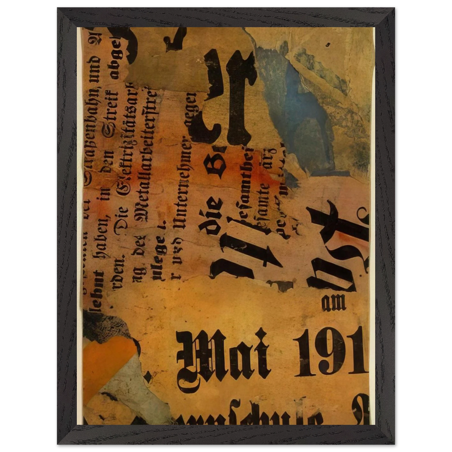 MAI 191 1919 by Kurt Schwitters — Framed art print at Zephyeer