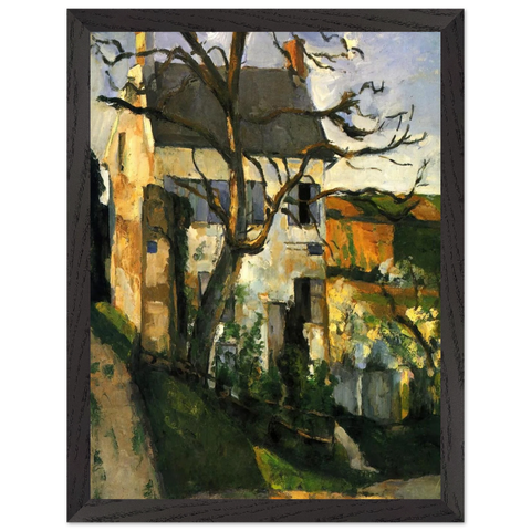 The House and the Tree by Paul Cézanne — Framed art print at Zephyeer