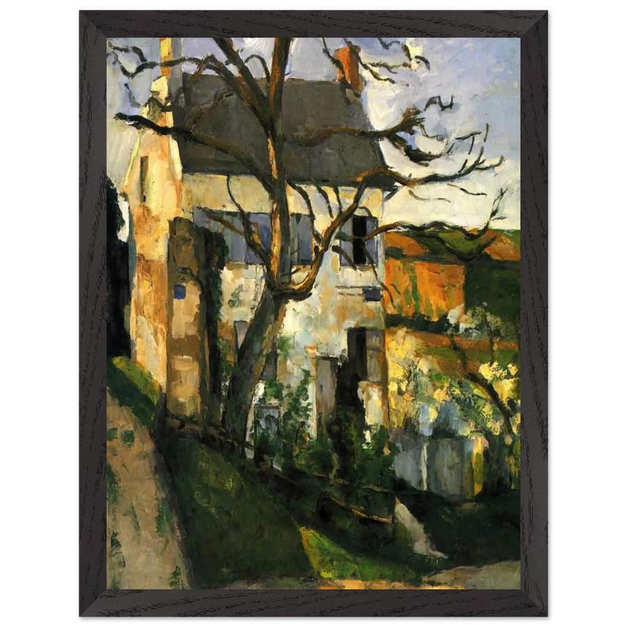The House and the Tree by Paul Cézanne — Framed art print at Zephyeer