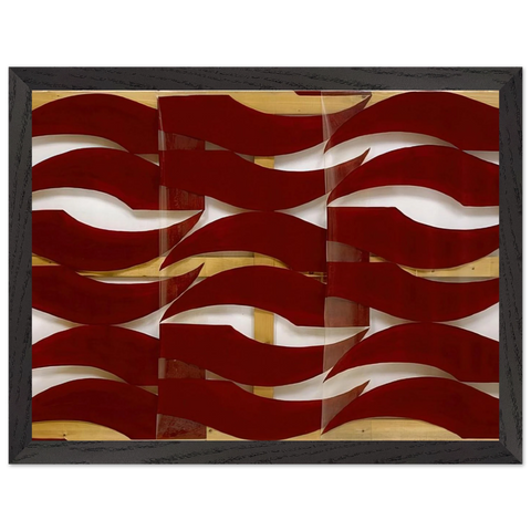 Rosso scuro - 1974 by Carla Accardi — Framed art print at Zephyeer