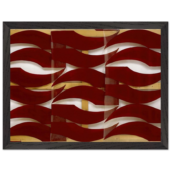 Rosso scuro - 1974 by Carla Accardi — Framed art print at Zephyeer