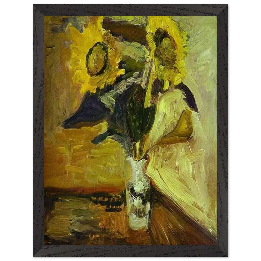 VASE OF SUNFLOWERS 1898 by Henri Matisse — Framed art print at Zephyeer