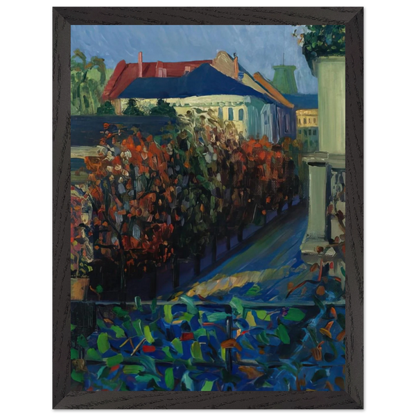 BLICK AUS DER BONNER WOHNUNG by Gabriele Munter — Framed art print at Zephyeer