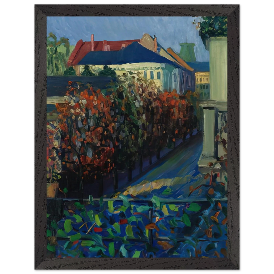 BLICK AUS DER BONNER WOHNUNG by Gabriele Munter — Framed art print at Zephyeer
