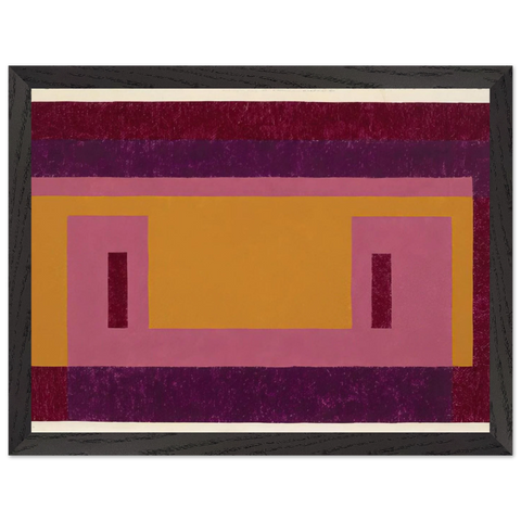 VARIANT ADOBE FAMILIAR FRONT 1948 by Josef Albers — Framed art print at Zephyeer