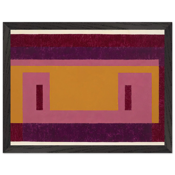 VARIANT ADOBE FAMILIAR FRONT 1948 by Josef Albers — Framed art print at Zephyeer