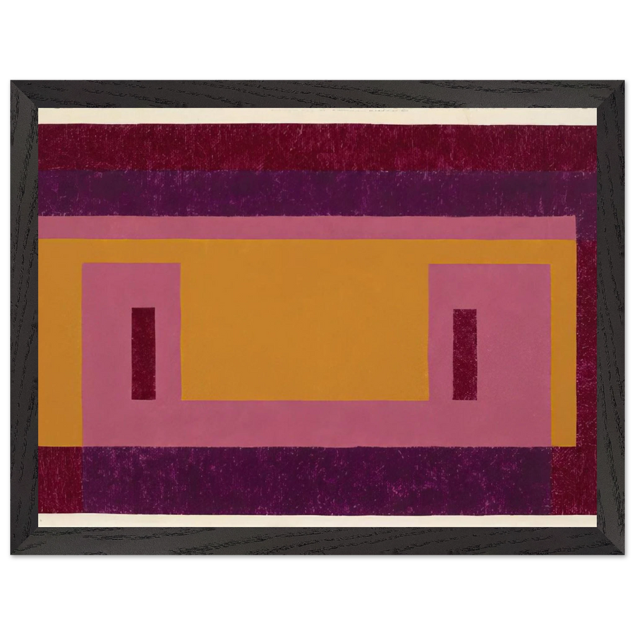 VARIANT ADOBE FAMILIAR FRONT 1948 by Josef Albers — Framed art print at Zephyeer