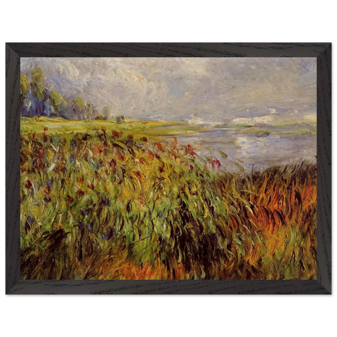 Bulrushes on the Banks of the Seine by Pierre-Auguste Renoir — Framed art print at Zephyeer
