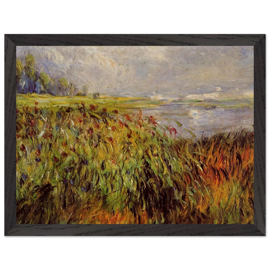 Bulrushes on the Banks of the Seine by Pierre-Auguste Renoir — Framed art print at Zephyeer