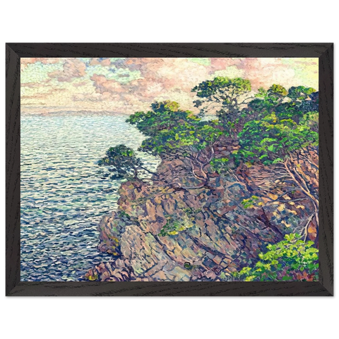 THE POINT OF ROSSIGNOL 1905 by Theo van Rysselberghe — Framed art print at Zephyeer