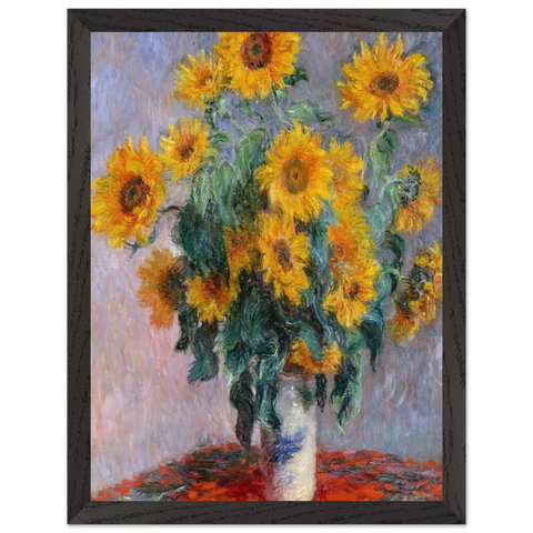 Bouquet of Sunflowers by Claude Monet — Framed art print at Zephyeer