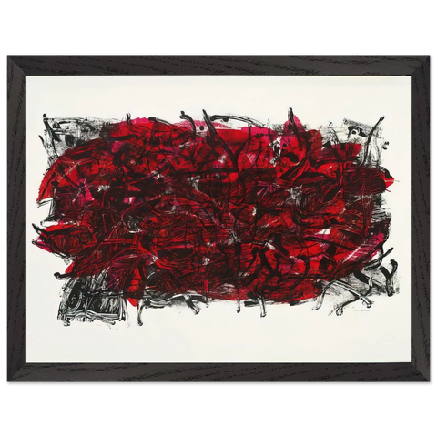 Leaves III 1967 by Jean-Paul Riopelle — Framed art print at Zephyeer