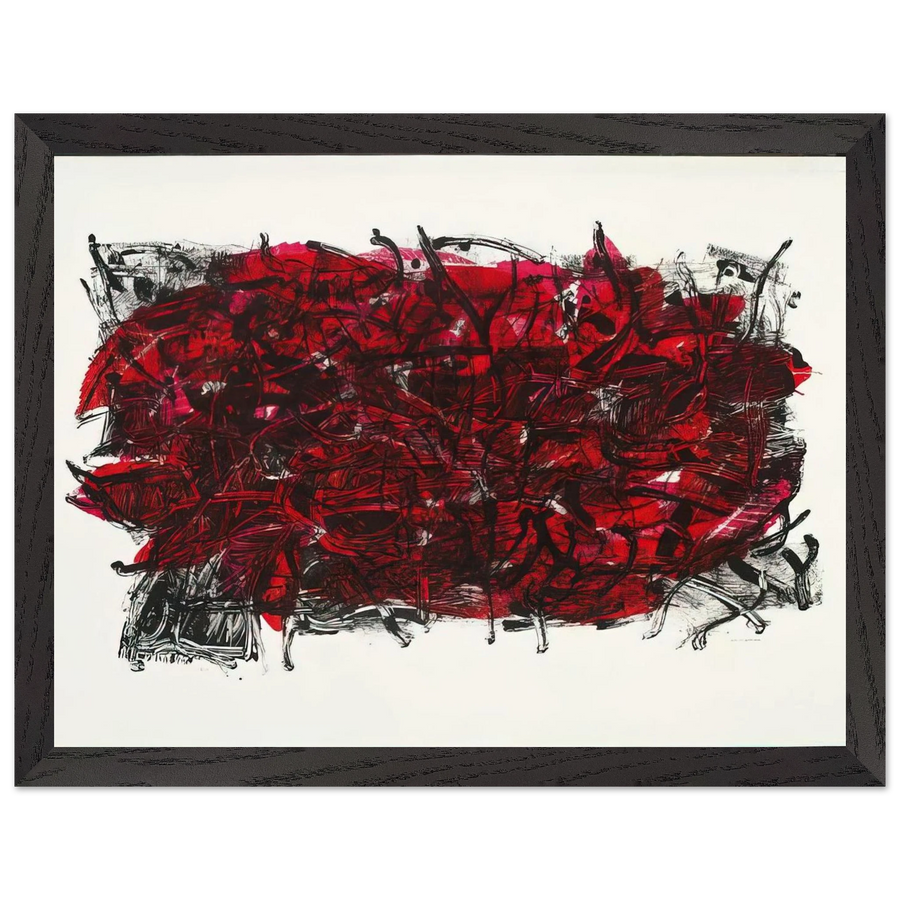 Leaves III 1967 by Jean-Paul Riopelle — Framed art print at Zephyeer