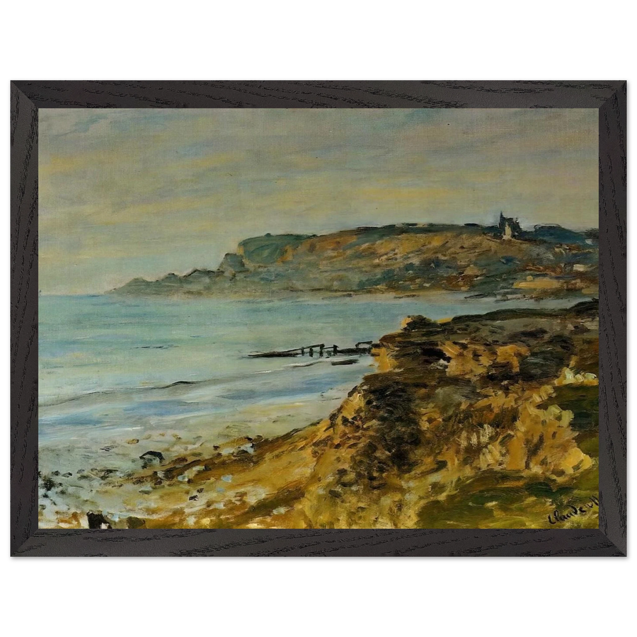 Cliff at Sainte-Adresse by Claude Monet — Framed art print at Zephyeer