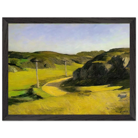 Road in Maine by Edward Hopper — Framed art print at Zephyeer