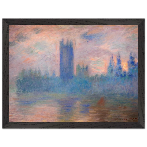 Houses of Parliament, Westminster by Claude Monet — Framed art print at Zephyeer