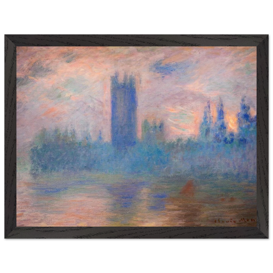 Houses of Parliament, Westminster by Claude Monet — Framed art print at Zephyeer
