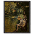 ANGLING 1878 by Gustave Caillebotte — Framed art print at Zephyeer