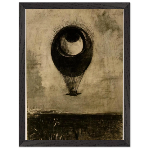EYE BALLOON 1898 by Odilon Redon — Framed art print at Zephyeer