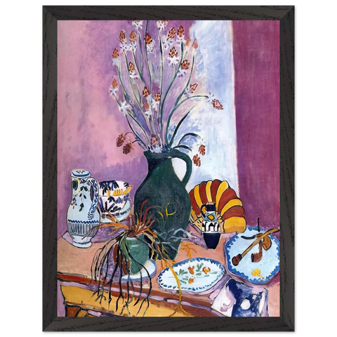 STILL LIFE WITH FLOWERS by Henri Matisse — Framed art print at Zephyeer