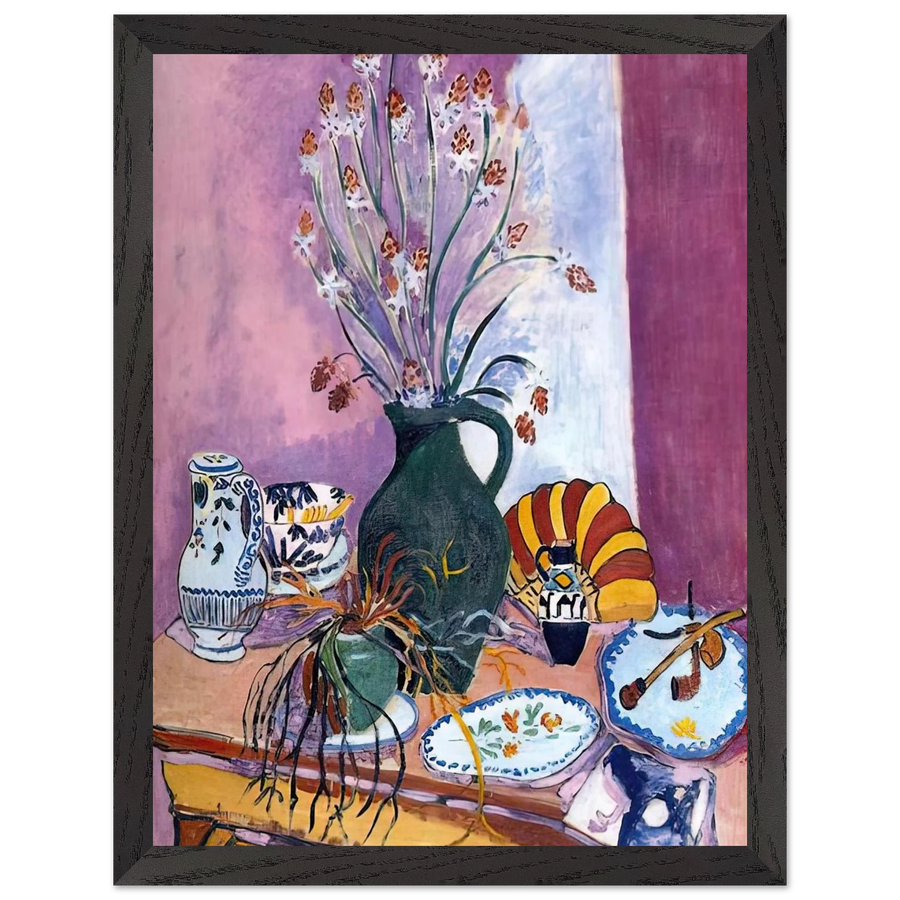 STILL LIFE WITH FLOWERS by Henri Matisse — Framed art print at Zephyeer