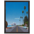 Southern Freeway Pictured Resort - Hiroshi Nagai Framed Poster - 30x40 cm / 12x16" inches | Hiroshi Nagai Framed Art Print