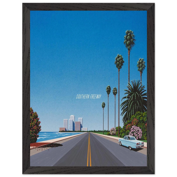 Southern Freeway Pictured Resort by Hiroshi Nagai — Framed art print at Zephyeer