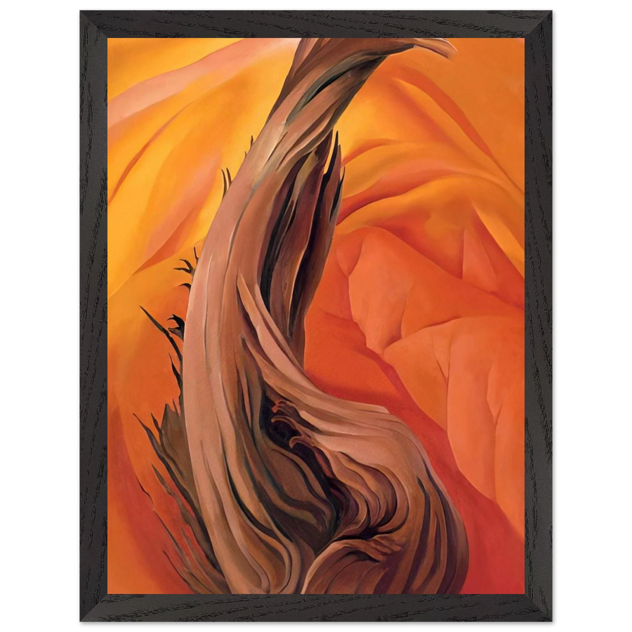 Stump in Red Hills by Georgia O'Keeffe — Framed art print at Zephyeer