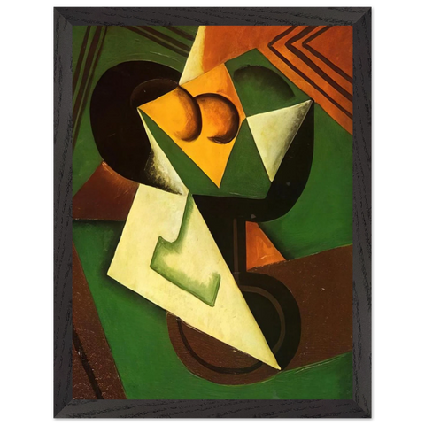 FRUIT BOWL AND FRUIT by Juan Gris — Framed art print at Zephyeer