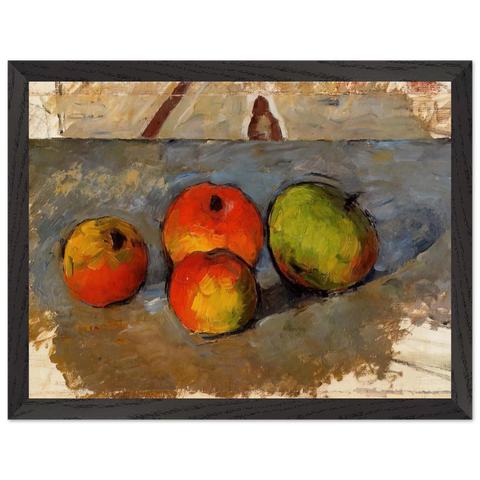 Four Apples by Paul Cézanne — Framed art print at Zephyeer