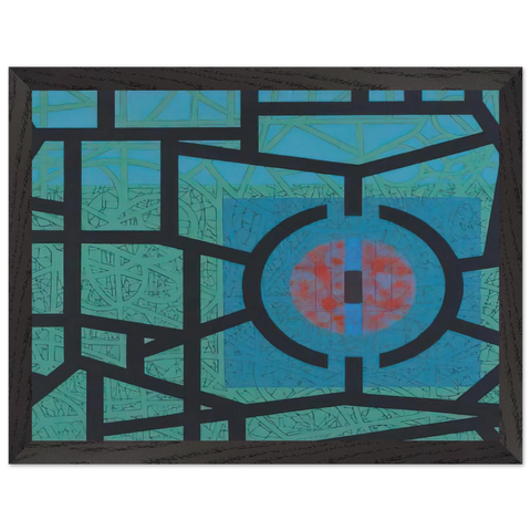 Interior and Silence - 1967 by Jimmy Ernst — Framed art print at Zephyeer