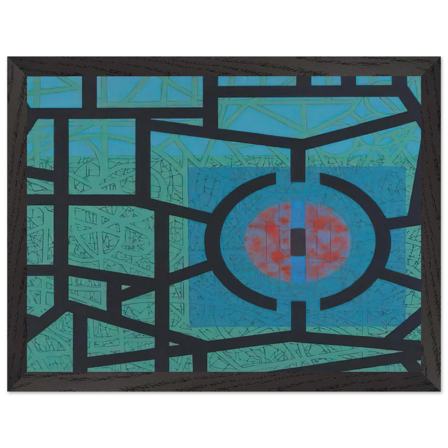 Interior and Silence - 1967 by Jimmy Ernst — Framed art print at Zephyeer