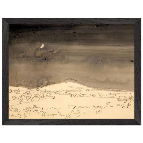 Untitled Night Scene Study - Contemporary Realism by Neil Welliver — Framed art print at Zephyeer
