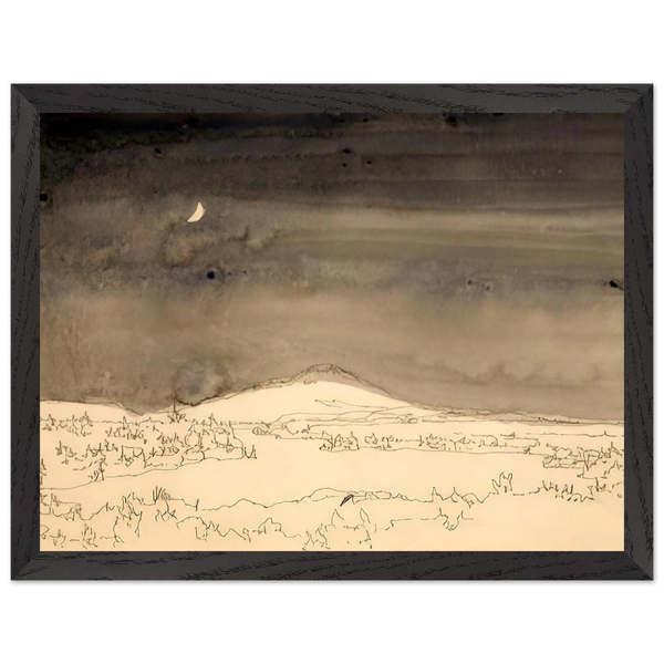 Untitled Night Scene Study - Contemporary Realism by Neil Welliver — Framed art print at Zephyeer