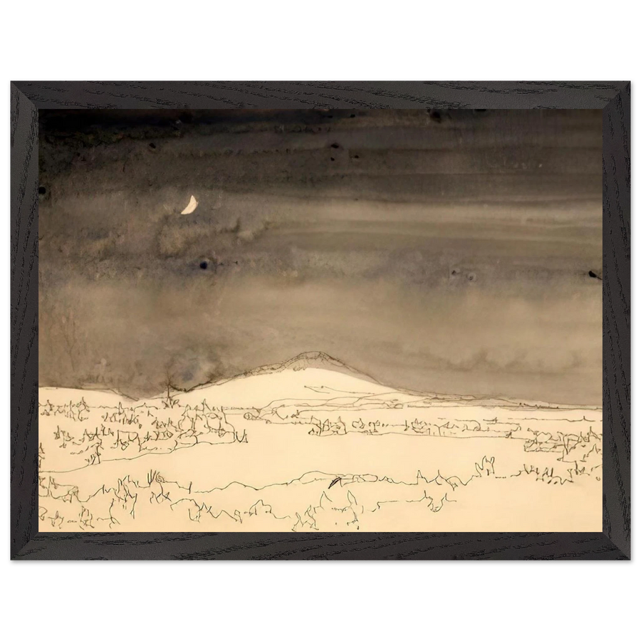 Untitled Night Scene Study - Contemporary Realism by Neil Welliver — Framed art print at Zephyeer