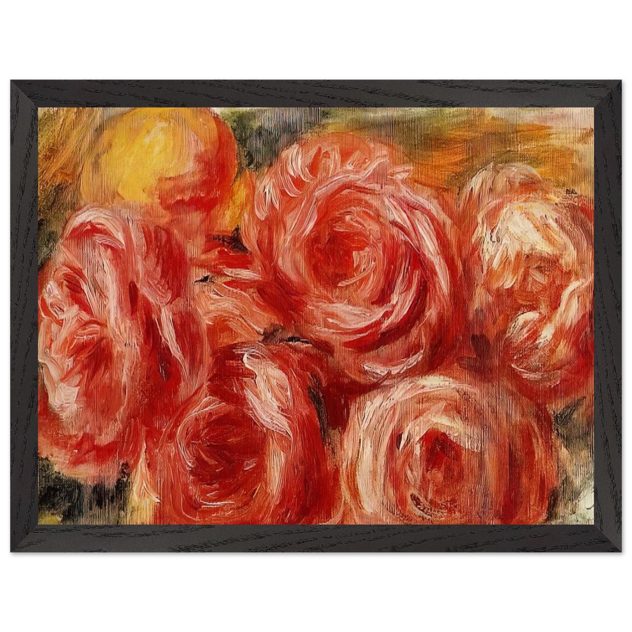 Red Roses by Pierre-Auguste Renoir — Framed art print at Zephyeer