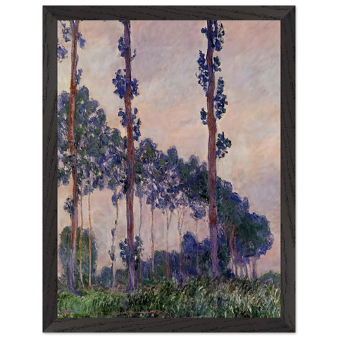 Three Trees in Grey Weather by Claude Monet — Framed art print at Zephyeer