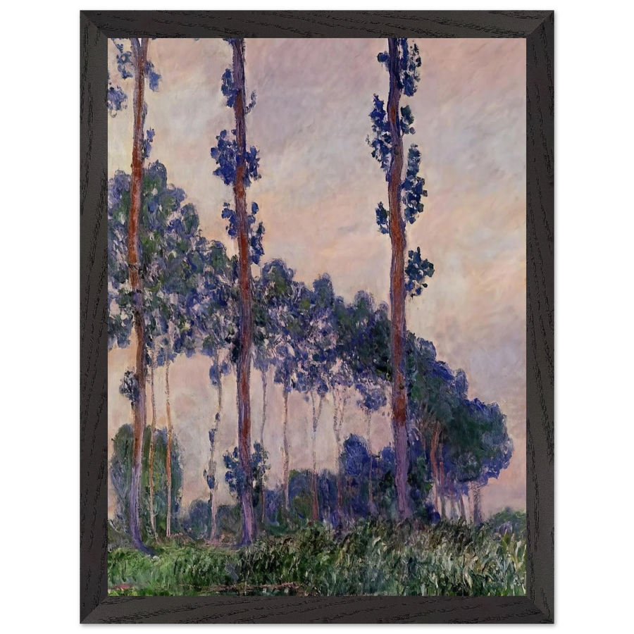 Three Trees in Grey Weather by Claude Monet — Framed art print at Zephyeer