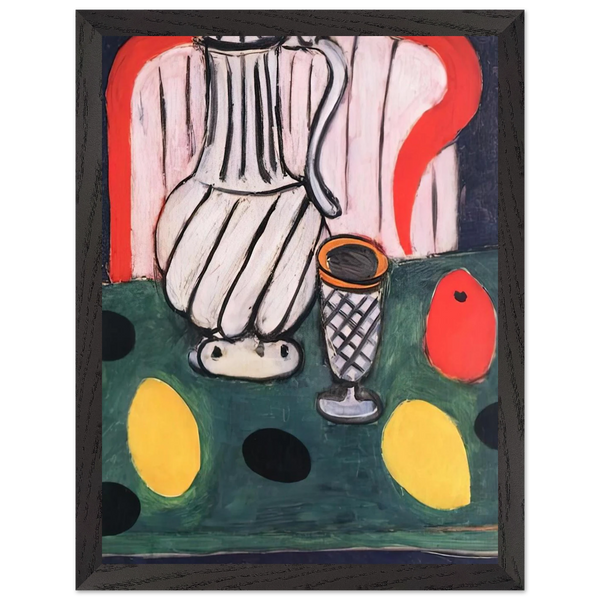 TIN PITCHER LEMON AND ARMCHAIR 1939 by Henri Matisse — Framed art print at Zephyeer