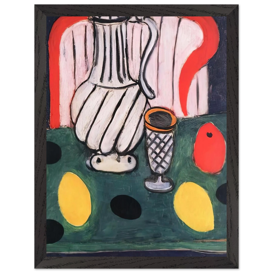 TIN PITCHER LEMON AND ARMCHAIR 1939 by Henri Matisse — Framed art print at Zephyeer