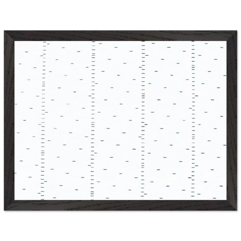Every 15 cms, every 16 cms dash of one cm long - 1974 by Francois Morellet — Framed art print at Zephyeer