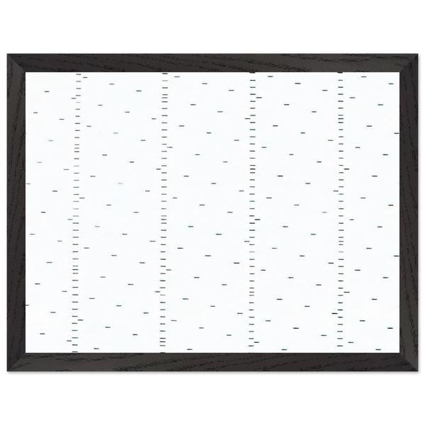 Every 15 cms, every 16 cms dash of one cm long - 1974 by Francois Morellet — Framed art print at Zephyeer