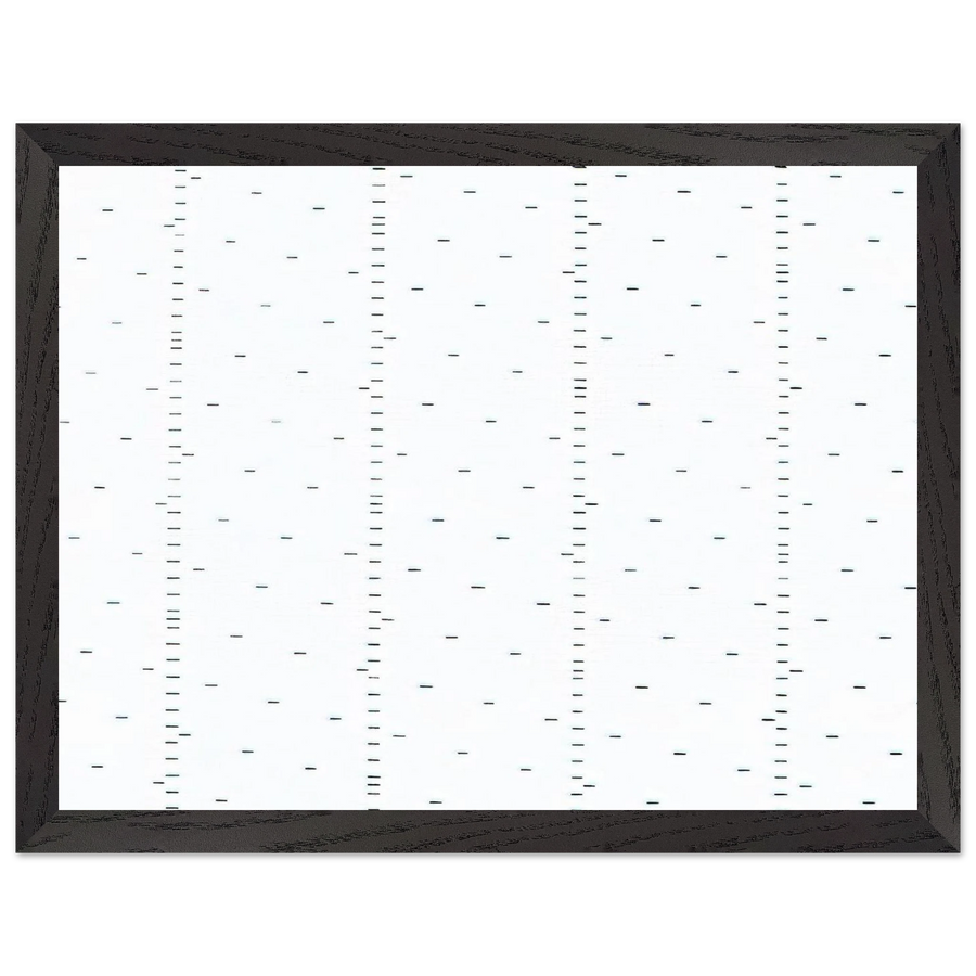 Every 15 cms, every 16 cms dash of one cm long - 1974 by Francois Morellet — Framed art print at Zephyeer